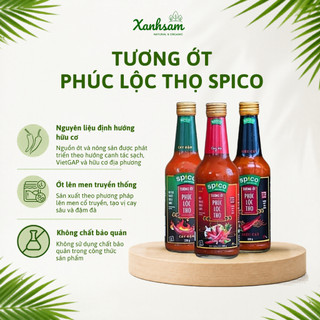 Tương Ớt Phúc Lộc Thọ Cay Dịu/ Cay Đậm/ Siêu Cay Spico 330ml - XanhSam