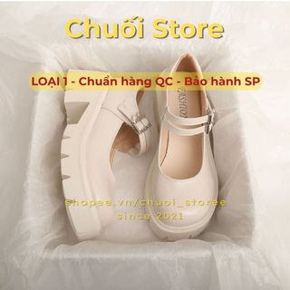 Giày lolita nữ da PU tổng hợp dệt vải đế cao su nhẹ nhàng tinh tế thanh lịch nữ tính