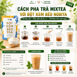 [M3] Bột kem béo 95A NOBITA pha trà sữa béo ngậy