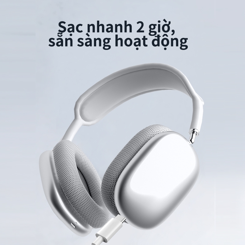 Tai nghe Bluetooth P9 khử ồn không dây âm thanh nổi để thể thao, chơi game nghe nhạc đàm thoại