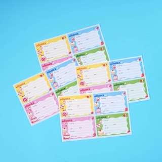 Nhãn Vở Có Keo Dán Sẵn MONDEZ Thiết Kế Dễ Thương, Nhãn Dán Vở Học Sinh Chất Liệu Giấy Bóng Nổi Bật, Bám Dính Tốt M90052