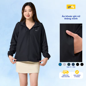 Áo khoác gió nữ thông minh YODY mềm nhẹ trượt nước cản gió bụi- AKN5042