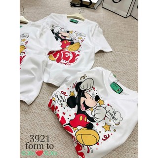 Áo Thun Nữ Mickey Họa Tiết Form Rộng QCCC Cao Cấp