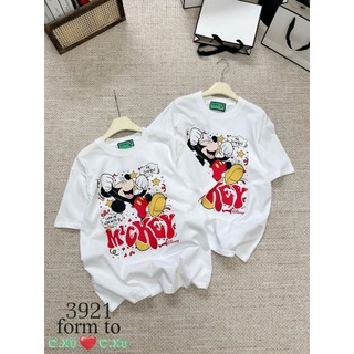 Áo Thun Nữ Mickey Họa Tiết Form Rộng QCCC Cao Cấp