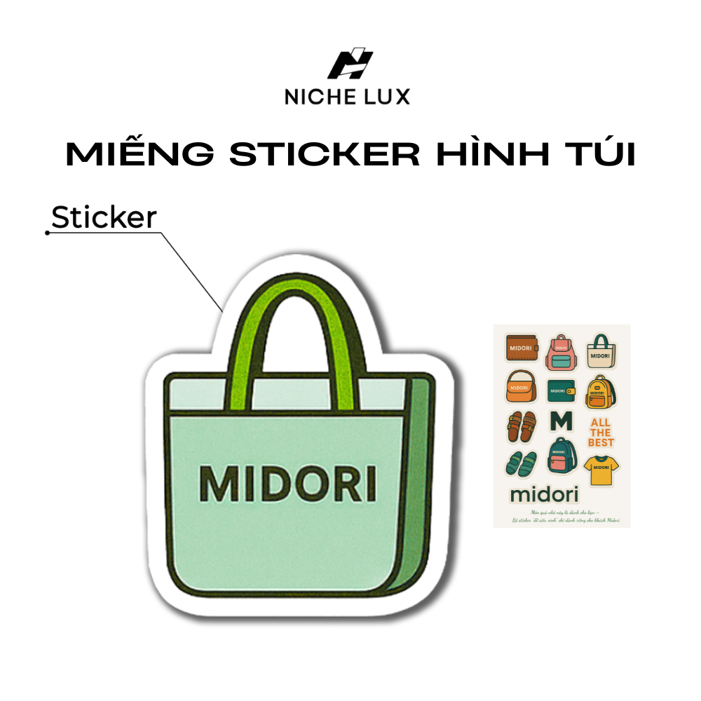 Sticker Dán Hình Túi Balo Túi Trang Trí | NICHE LUXURY