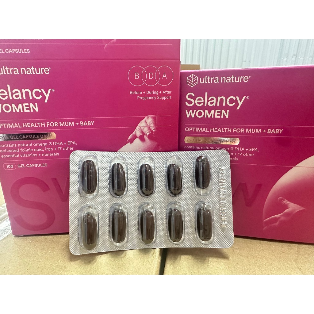 ☘☘ Vitamin bầu Selancy 30 - 100 viên (ÚC) cung cấp đầy đủ thành phần, hàm lượng các chất cho mẹ bầu