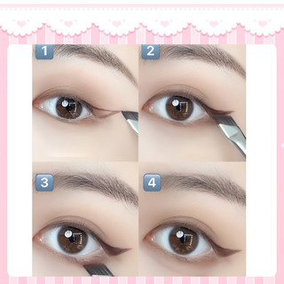 Cọ Kẻ Mắt Eyeliner Đầu Xéo Nét Mảnh Mềm Mịn Cọ Kẻ Mày Đầu Vạt Xéo Dễ Dùng Trang Điểm