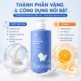 【Xả kho】Sữa dưỡng thể sữa bò CNMOFAXIN 480ml, dưỡng ẩm da【26.12】