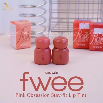 Son Tint & Lì FWEE Rose Obsession Stay-Fit Tint Lên Màu Chuẩn, Giữ Màu Bền, Môi Mềm Mịn
