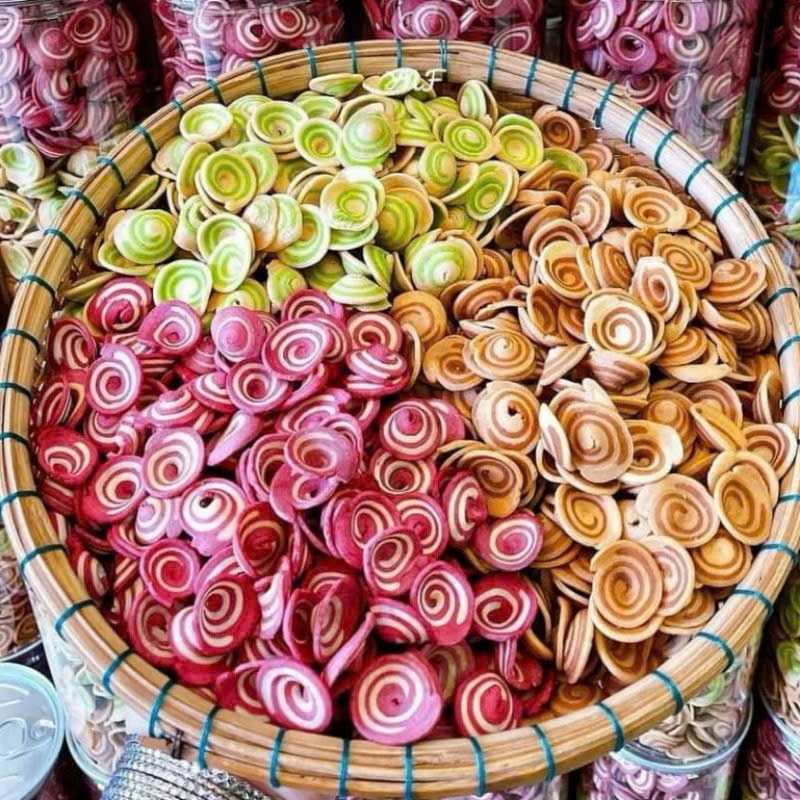 Bánh tai heo nhí mix 3 vị, ngon giòn đóng túi zip