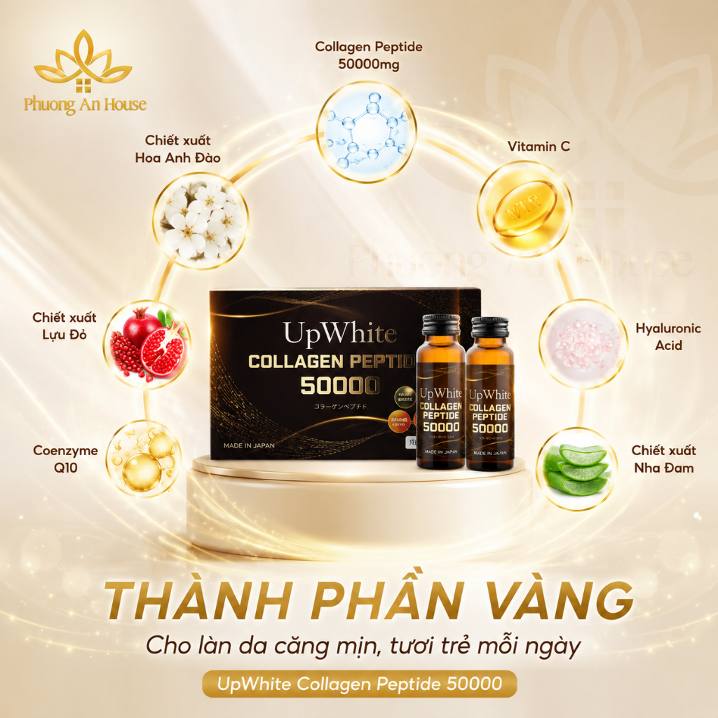 Nước Uống Trắng Da Up White Collagen Peptide 50000 Nhật Bản