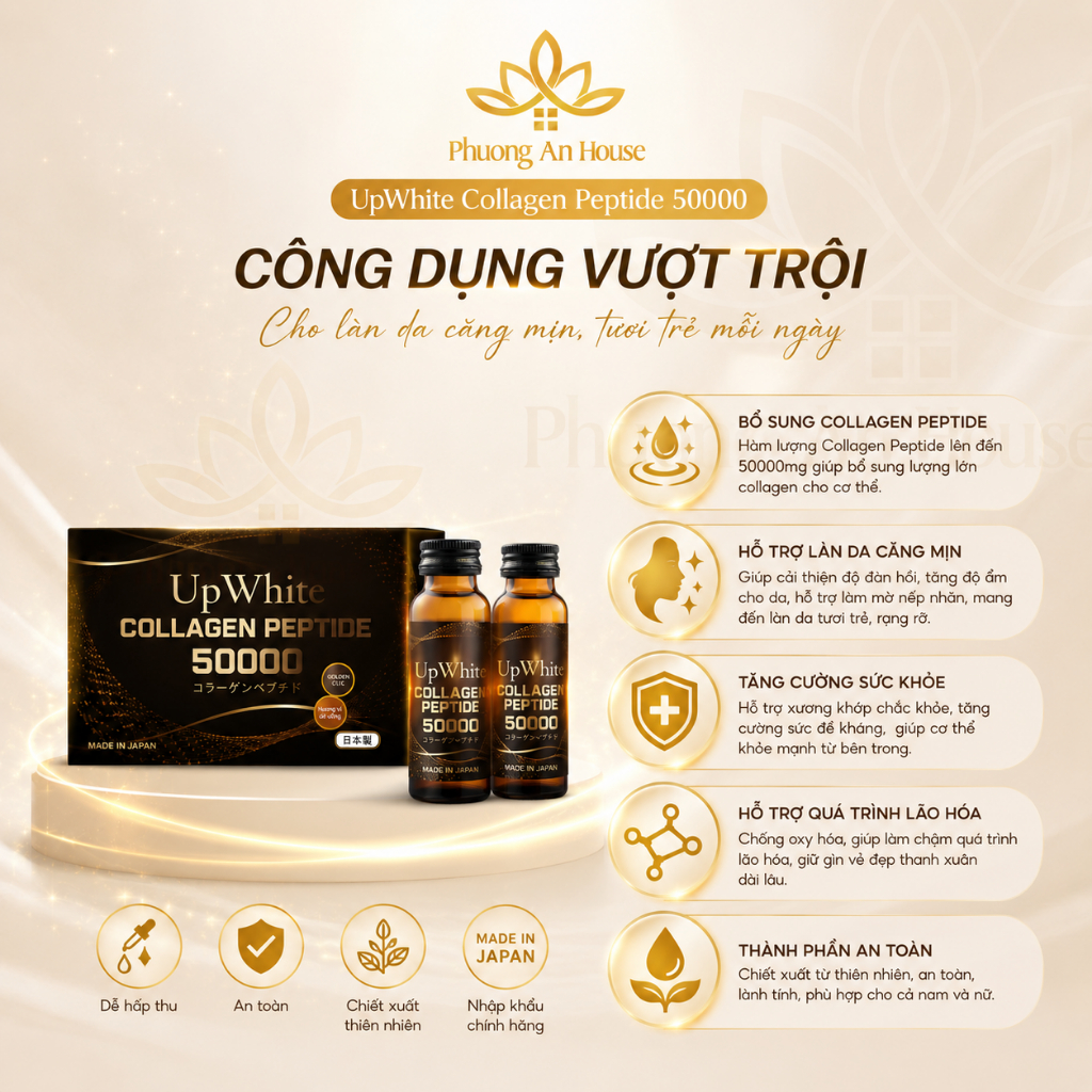 Nước Uống Trắng Da Up White Collagen Peptide 50000 Nhật Bản