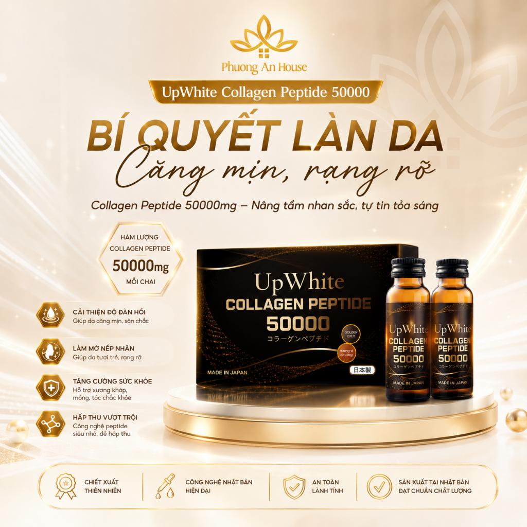 Nước Uống Trắng Da Up White Collagen Peptide 50000 Nhật Bản