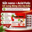 Viên uống FEVITT NANO 100V bổ sung sắt, acid folic, bổ máu, cải thiện tình trạng thiếu máu