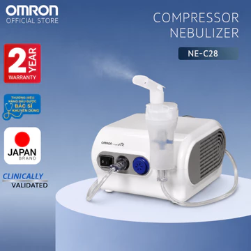 [Thương Hiệu Nhật Bản] Máy Xông Khí Dung , Xông Mũi Họng Omron NE-C28 | Bảo Hành 24 Tháng