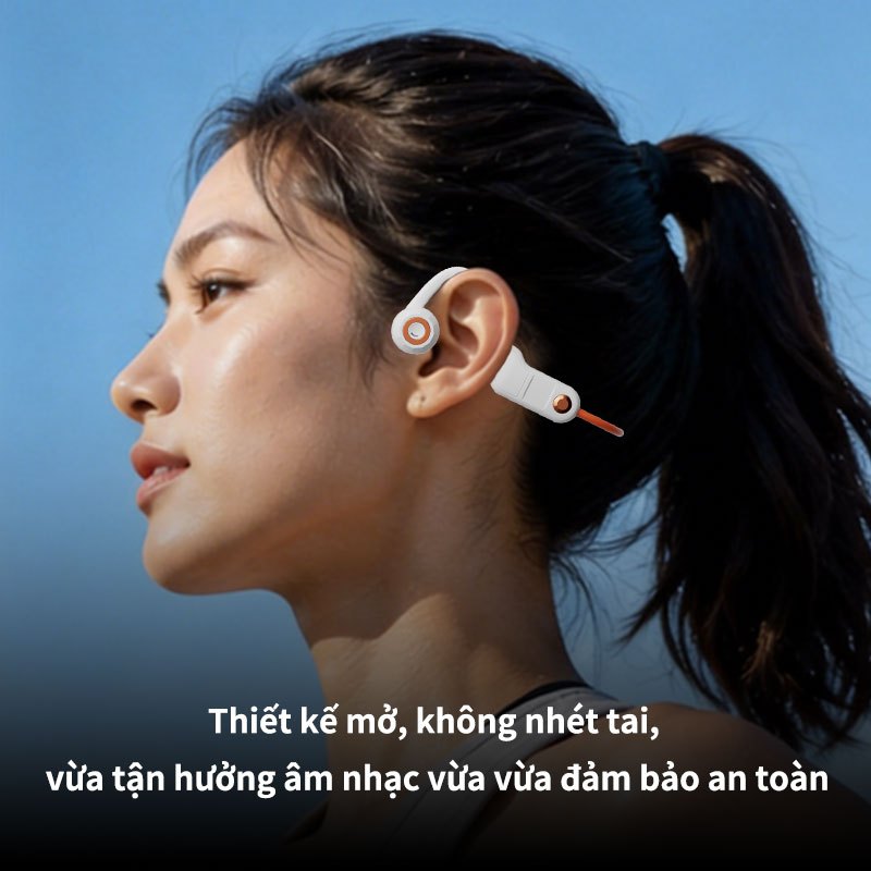 Tai Nghe Bluetooth G2S Mở Tai Dẫn Truyền Xương Bluetooth 5.3 Thể Thao Chống Nước IPX5 Mic HD Pin Lâu