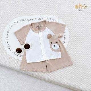Bộ Cộc Tay Cho Bé Chất Liệu Petit Mềm Mại