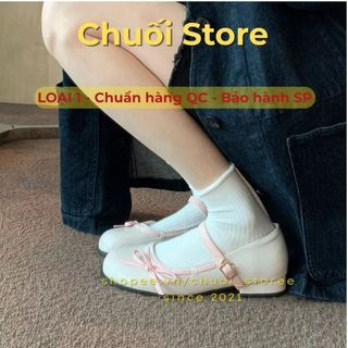 Giày bệt nữ da PU tổng hợp dệt vải đế cao su tiểu thư sang chảnh dễ đi thuận tiện