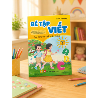 Sách - Bộ 3 cuốn Bé Tập Viết và Học Toán (Dành Cho Trẻ Mẫu Giáo) - Đặng Thị Dung - Ndbooks