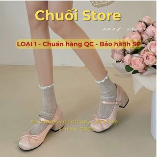 Giày lolita nữ da PU tổng hợp dệt vải đế cao su dễ mang thuận tiện dễ đi nhẹ nhàng
