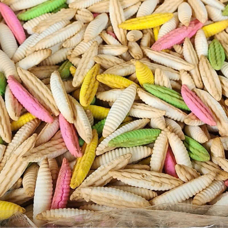 Bánh men đuông sữa/bánh con sâu/con sùng thơm giòn béo ngậy đủ vị
