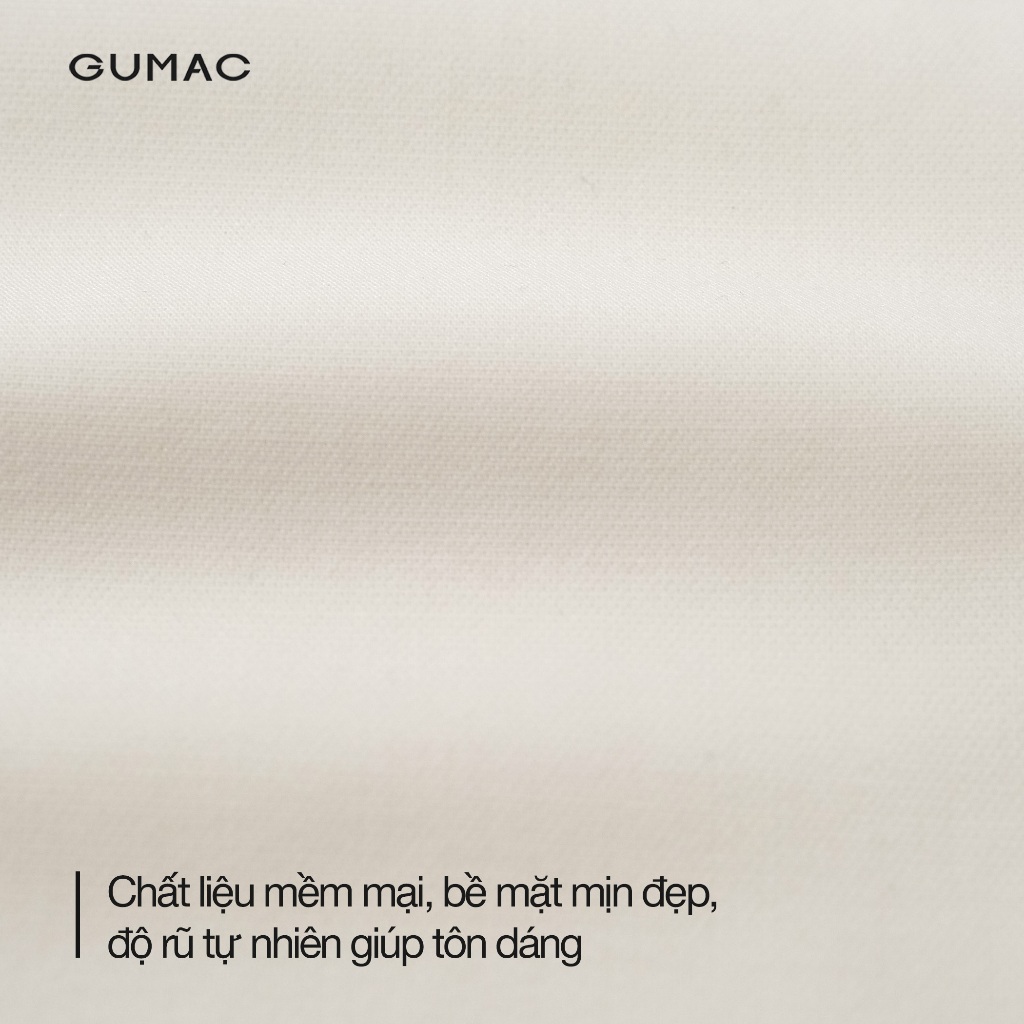 Quần Tây Ống Rộng GUMAC Form Cơ Bản Lưng Quần Có Con Đĩa Thoái Mái LQG0110 - LQG0412