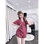 Đùi cổ pijama nút bọc vải-lụa latin mềm nhẹ mát