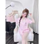 Đùi cổ pijama nút bọc vải-lụa latin mềm nhẹ mát