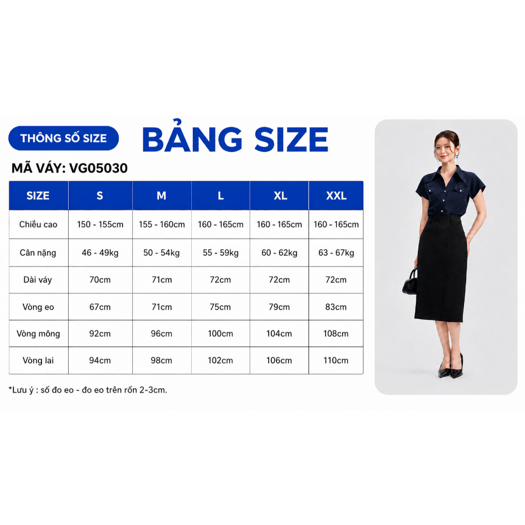 Chân Váy Nữ GUMAC Form Suông Xẻ Tà Túi Kiểu Vải Cotton Chéo Hiện Đại VG05030