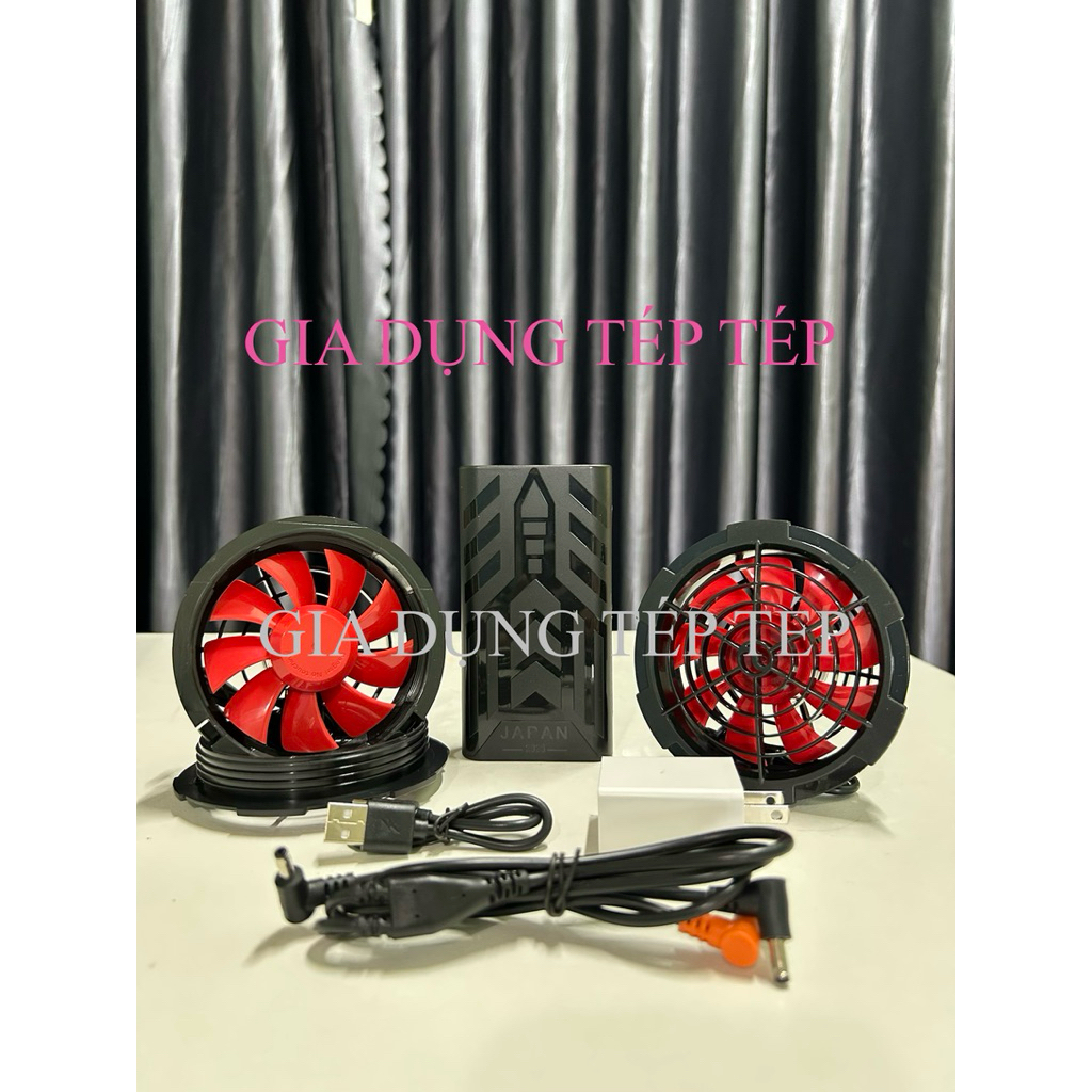 Áo Điều Hòa Quạt Gió (Combo 1áo + 1 bộ phụ kiện)