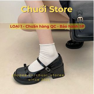 Giày lolita nữ da PU tổng hợp dệt vải đế cao su nhẹ nhàng tinh tế thanh lịch nữ tính