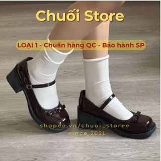 Giày lolita nữ da PU tổng hợp dệt vải đế cao su nhẹ nhàng tinh tế thanh lịch nữ tính