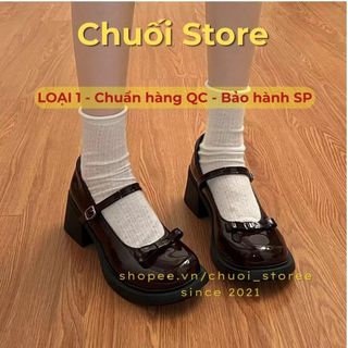 Giày lolita nữ da PU tổng hợp dệt vải đế cao su nhẹ nhàng tinh tế thanh lịch nữ tính