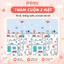 Thảm Cho Bé Chơi In Họa Tiết 2 Mặt, Thảm Xốp XPE Dày 1cm Êm Ái, Siêu Bền Cuộn Lại Gọn Gàng Dễ Dàng