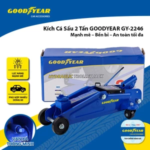 Kích Cá Sấu 2 Tấn Con Đội Nâng Vật Nặng Kích Gầm Ô Tô GOODYEAR GY-2246 Có Thể Nâng Được Các Dòng Xe Có Trọng Lượng 2T