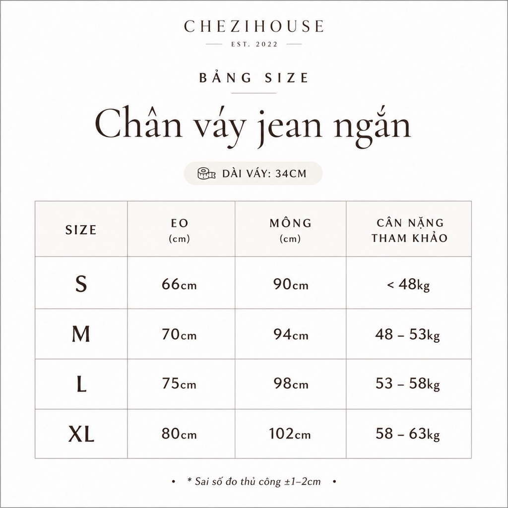 Chân Váy Bò Ngắn Nữ Màu Xanh Đậm CHEZI HOUSE, Váy Jean Chữ A Xếp Ly Lưng Cao Hack Dáng Có Quần Trong CHEZI HOUSE #6009