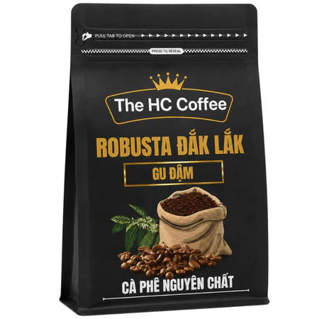 Cà Phê Robusta Đắk Lắk Rang Mộc – Đậm Đà – Nguyên Chất 100%, 250gram, 500gram, 1000gram