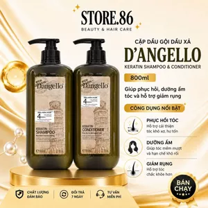 Cặp dầu gội xả D'angello 800ml giúp phục hồi dưỡng ẩm, giảm rụng tóc