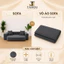 Vỏ áo sofa giường 2in1 nhung gân cao cấp, Vỏ bọc sofa tháo rời, hạn chế xù lông, dễ vệ sinh