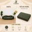 Vỏ áo sofa giường 2in1 nhung gân cao cấp, Vỏ bọc sofa tháo rời, hạn chế xù lông, dễ vệ sinh