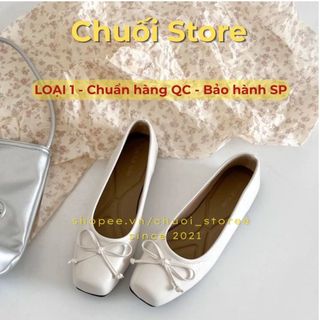 Giày bệt nữ da PU tổng hợp dệt vải đế cao su màu sắc nhẹ nhàng dễ mang dễ phối đồ