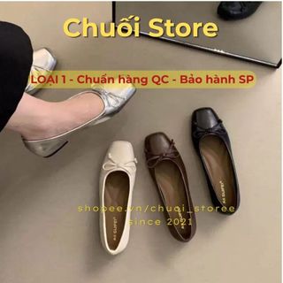 Giày bệt nữ da PU tổng hợp dệt vải đế cao su màu sắc nhẹ nhàng dễ mang dễ phối đồ