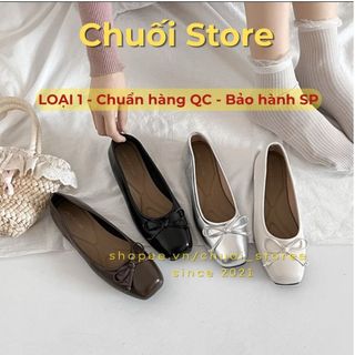 Giày bệt nữ da PU tổng hợp dệt vải đế cao su màu sắc nhẹ nhàng dễ mang dễ phối đồ
