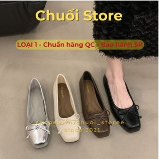 Giày bệt nữ da PU tổng hợp dệt vải đế cao su màu sắc nhẹ nhàng dễ mang dễ phối đồ