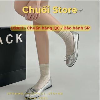 Giày bệt nữ da PU tổng hợp dệt vải đế cao su màu sắc nhẹ nhàng dễ mang dễ phối đồ