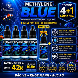 Methylene Blue Sát Khuẩn Hồ Cá – Diệt Nấm, Chống Nhiễm Khuẩn, Bảo Vệ Cá & Trứng Cá