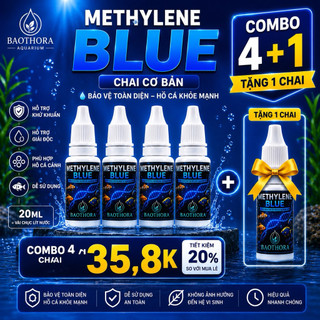 Methylene Blue Sát Khuẩn Hồ Cá – Diệt Nấm, Chống Nhiễm Khuẩn, Bảo Vệ Cá & Trứng Cá