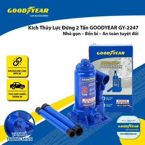 Kích Thuỷ Lực 2 Tấn 4 Tấn 6 Tấn Con Đội Nâng Vật Nặng Kích Gầm Xe Ô Tô Xe Hơi GOODYEAR