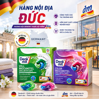 viên giặt Denkmit 3 trong 1 tiện lợi không cần đong đếm -Nội Địa Đức