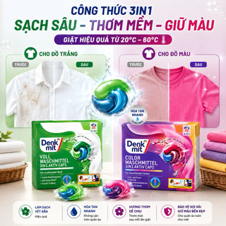 viên giặt Denkmit 3 trong 1 tiện lợi không cần đong đếm -Nội Địa Đức